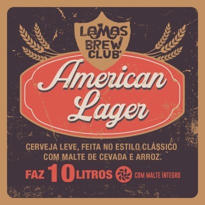 Kit Receita de Cerveja American Lager 40L - Lamas Brew Club 