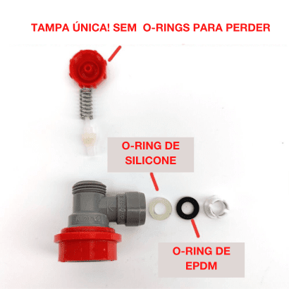 Conector Ball Lock - Duotight Gás - 5/16