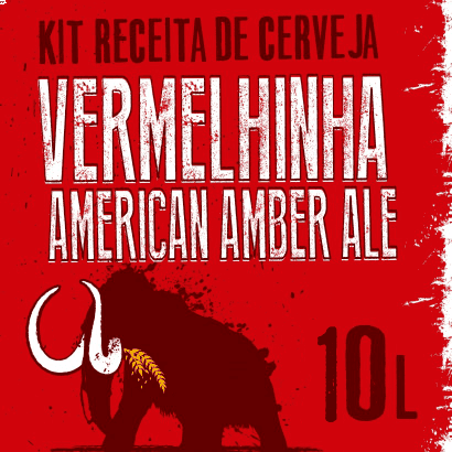 Kit Receita de Cerveja American Amber Ale - Vermelhinha 10 L