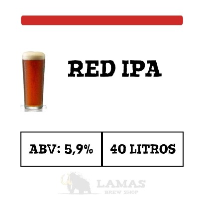 Kit Receita de Cerveja Red IPA 40L